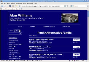 Alan Williams web site